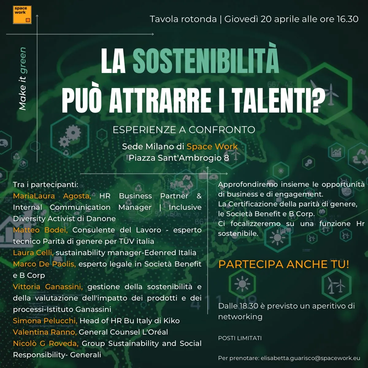 Tavola Rotonda: La sostenibilità può attrarre i talenti?